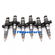 6pcs Diesel Fuel Injector 0445120255 For 03-04 2500 3500 Cummins 5.9L