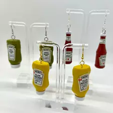 Ketchup, Pickles, Mustard Condiment Earrings - Mini Brands Earrings PICK ONE