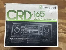 Vintage Sherwood CRD-165 AM/FM Car Radio Cassette NEW Old stock NEVER INSTALLED