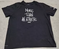 Nike Lebron James More Than An Athlete Black T-Shirt Mens Dry-Fit XXL U*