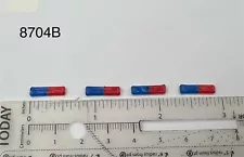 4 Pack 1/87 HO Scale Blue Red Code 3 MX7000 Lightbar Police Car Sheriff