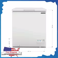 Frigidaire 5.0 Cu. ft. Chest Freezer Garage Ready frozen foods and treats White