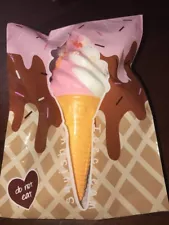 Puni Maru Strawberry Swirl Ice Cream Cone W Sprinkles Squishy (Lexi)