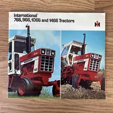 Vintage International 766 966 1066 1466 Tractor Sales Brochure Colorful 1970s