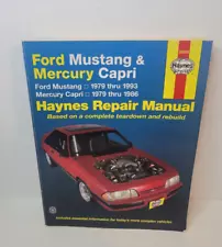 Ford Mustang 1979-1993 Mercury Capri 1979-1986 Haynes Repair Manual 36050 "Read" (For: Mercury Capri)