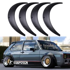 3.5"+ 4.5" Fender Flares Extension Wide Wheel Arches For Volkswagen Golf Mk1 Mk2