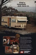 1973 Holiday Rambler: Find Mountain Claim It Vintage Print Ad