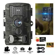 Trail Camera, 58MP - Included 48MP 32GB SD Card, Tree Bark, Low Glow