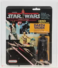 Star Wars 1988 Vintage Glasslite Power of the Force Darth Vader MOC AFA 75