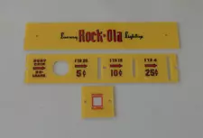 1940 Rock-Ola Super Luxury Light Up Jukebox Logo, Pricing, Record Play: 3 Pieces