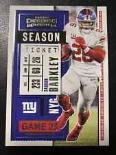 Saquon Barkley 2020 Panini Contenders Season Ticket #35 New York Giants