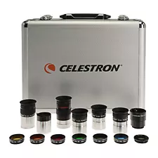 Celestron 1.25 Inch Eyepiece Set with Filters and Case