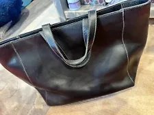 Banana Republic - Black Italian Leather Tote - NEED IT GONE NOW SALE