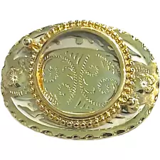 Decorative Belt Buckle for Silver Dollar of 39 MM Stone - Western