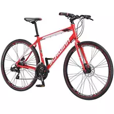 Schwinn S7960WMDS Kempo Hybrid Bike, 700c wheels, 21 speeds, mens frame, red