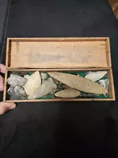 ð¥Authentic Arrowheads ð¥Native American Indian Artifacts Lot Group Box