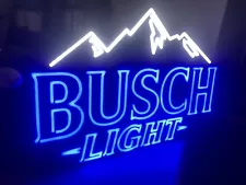 Busch Light Mountain Scene LED Sign