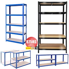 5 Tier Heavy Duty Metal Shelving Racking Unit Multifunctional Steel Store Garage