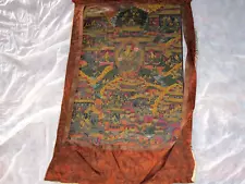 Antique Tibetan Thangka Of AVALOKITESVARA Qing Dynasty .