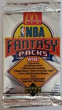 1993 Upper Deck McDONALD'S NBA FANTASY FOIL Basketball Card Pack Factory Sealed