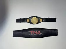 TNA Jakks World Heavyweight Championship Figure Belt Die Cast 1 Of 500 With Case