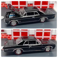 1965 65 Pontiac GTO Hardtop Black Opening Hood 1/64 Limited Edition