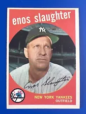 1959 Topps Enos Slaughter Baseball Card #155 EX/MT