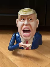 RARE Donald Trump Cast Iron Mechanical Coin Bank- Very Heavy! MAGA 2024