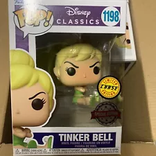 Funko Pop #1198 Tinker Bell Peter Pan Disney Classics CHASE Exclusive