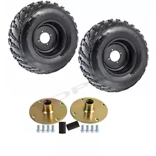 2pc 22X10-10 Tire Rim Wheels Rear Axle Hub Kit for ATV Go kart Quad 200CC 250CC