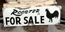 Rustic Roosters FOR SALE Hand Painted Ranch Farm Kitchen Decor Chicken Sign Art