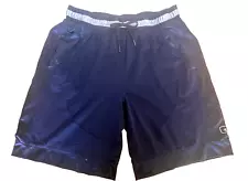 AND 1 Men's XL Basketball Shorts Navy Blue Pockets Lined 10" Inseam ANM221SH01