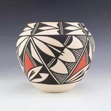 NATIVE AMERICAN ACOMA POTTERY OLLA BY EARLENE ANTONIO