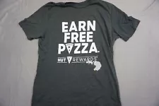 Pizza Hut Work Shirt Uniform Gray Earn Free Pizza M