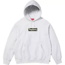 NEW - SMALL - Supreme BOGO Box Logo Hoodie Ash Grey Camo - FW23 SHIPS ASAP