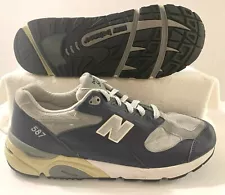 New Balance Mens 587 M587NV Blue Gray Running Shoes Made In USA sz 14 2E Wide