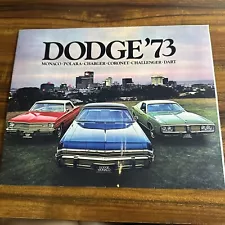 VTG 1973 DODGE CHARGER CHALLENGER CORONET AUTO CAR DEALER SALES BROCHURE