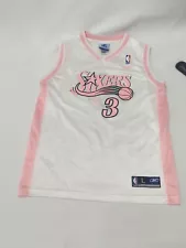 Reebok ALLEN IVERSON #3 Philadelphia 76ers Women's L NBA Jersey *Read