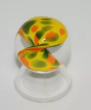 Contemporary art glass handmade borosilicate twist marble 1.2 inches