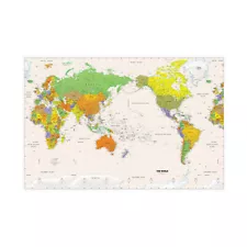 Large World Map Prints Cloth Maps Poster Decoration Educational Picture Home