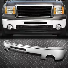 For 07-13 Sierra Truck Chrome Front Bumper Face Bar w/Fog Light & Air Inlet Hole