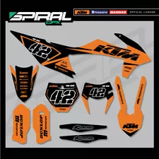 Custom MX Graphics Kit Factory Blackout Orange KTM SX SXF 125 250 350 450 2019