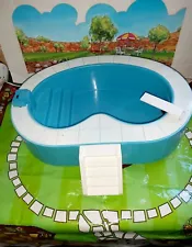 Vintage Sindy Swimming Pool Diving Board Working Pool Light Boxed