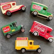 5-pc Vintage 80s Lledo Days Gone 1:64 Coca-Cola Sales Advertising Delivery Truck