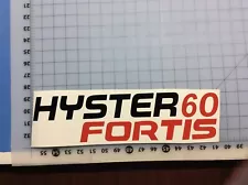 2-Hyster 60 fortis forklift decals stickers