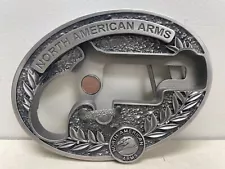 North American Arms 22 Long Rifle Oval Ornate Belt Buckle Holster