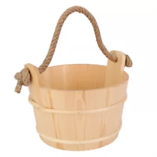 6L Sauna Bucket Barrel Wooden Sauna Accessories For Spa Shower Supplies Bathr Hg