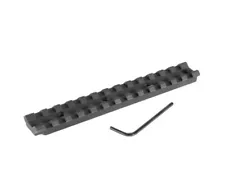 EGW Picatinny Rail 0 MOA For 1100, 1187, V3, Versa Max Remington Black - 40801