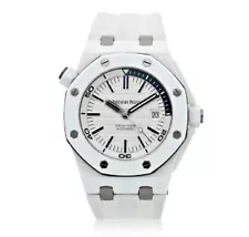 Audemars Piguet Royal Oak Offshore Watch 42mm Ceramic White Arabic Numerals Dial