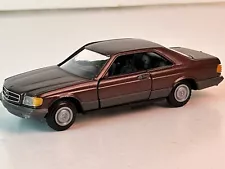 NZG Diecast Mercedes Benz 560 SEC Coupe, Brown